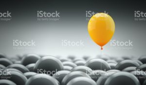 Stock image of a balloon for expert opinion article