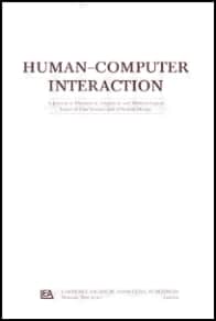 human computer interaction journal cover