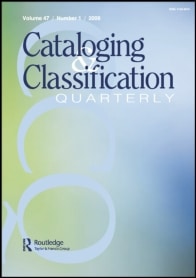 cataloging and classification quarterly journal cover