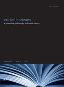 critical horizons journal cover