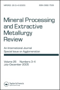 mineral processing and extractive metallurgy review cover