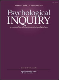 psychological inquiry journal cover