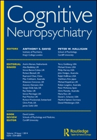 cognitive neuropsychiatry journal cover