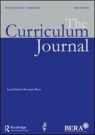 the curriculum journal cover