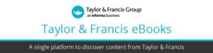 Taylor & Francis ebooks banner
