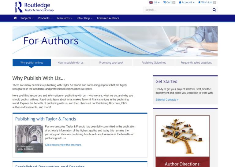 Routledge Author Resources home page