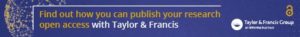Taylor & Francis open access banner