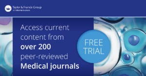 Taylor & francis medical journals free trial banner