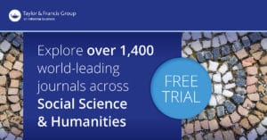 Taylor & francis social science & humanities journals free trial banner
