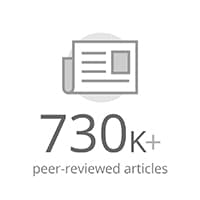 number of peer reviewed articles from library resources