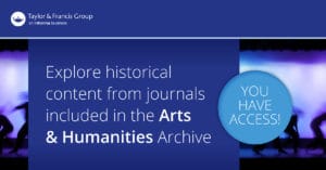 Taylor & Francis Journal Collections Arts & Humanities