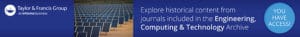 Taylor & Francis Journal Collections Engineering, Computing & Technology Banner