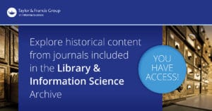 Taylor & Francis Journal Collections Library & Information Science