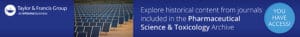 Taylor & Francis Journal Collections Pharmaceutical Science & Technology Banner