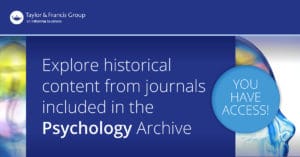 Taylor & Francis Journal Collections Psychology Archive