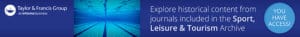 Taylor & Francis Journal Collections Sport, Leisure & Tourism Banner