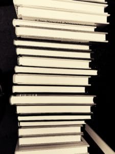 books stacked