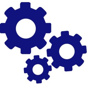 Icon of 3 interlocking gears