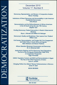 Democratization journal cover