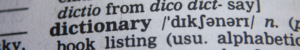 Dictionary Books Page