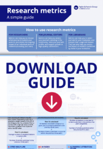 screenshot of research metrics download guide