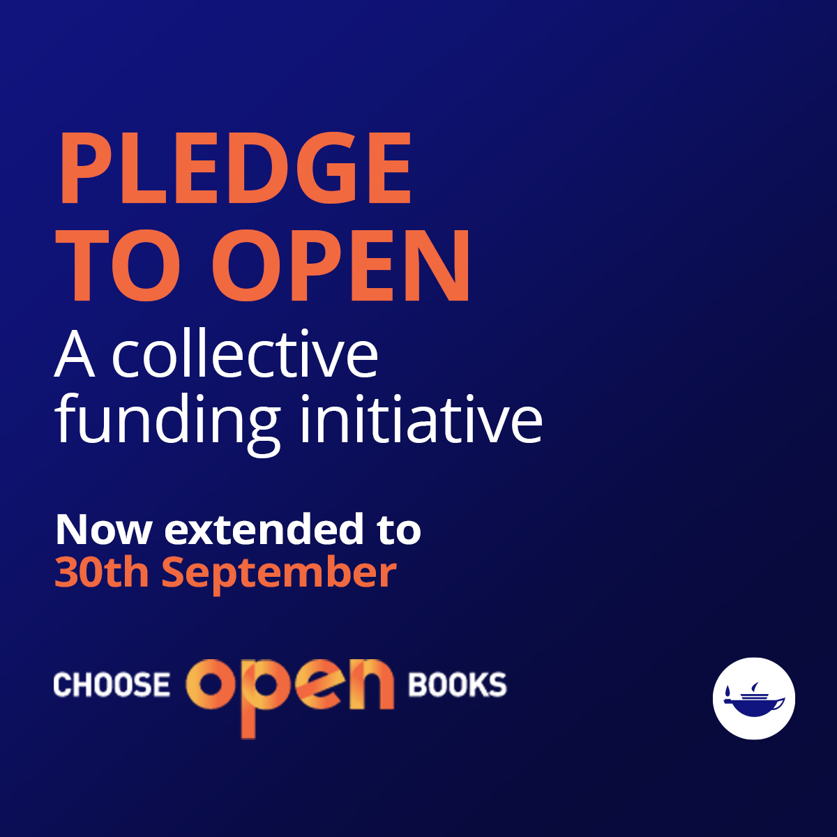 Pledge to Open, a collective funding initiative, now extended to 30th September 2026.